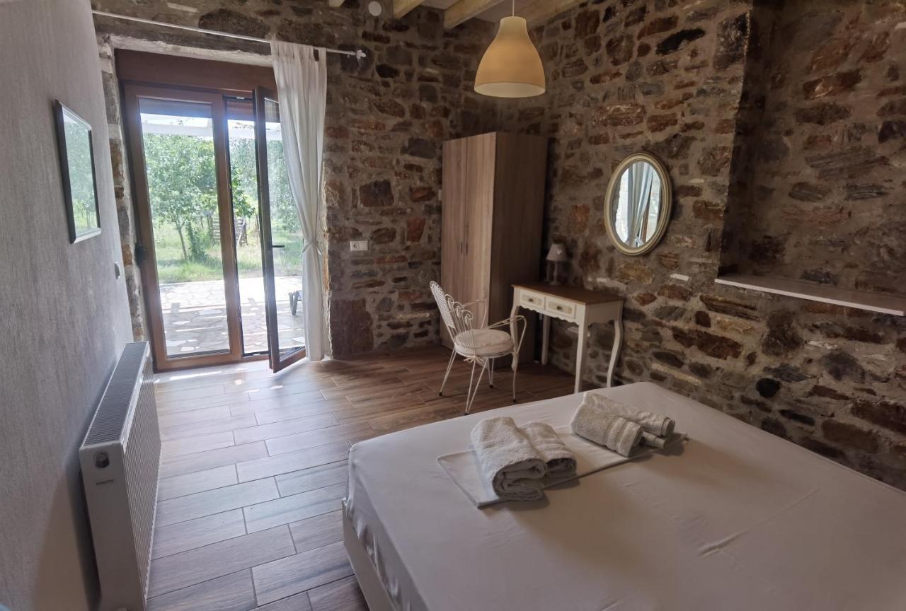 Elea Stone Houses in organic quiet olive grove, Prinos, Thassos Exterior foto