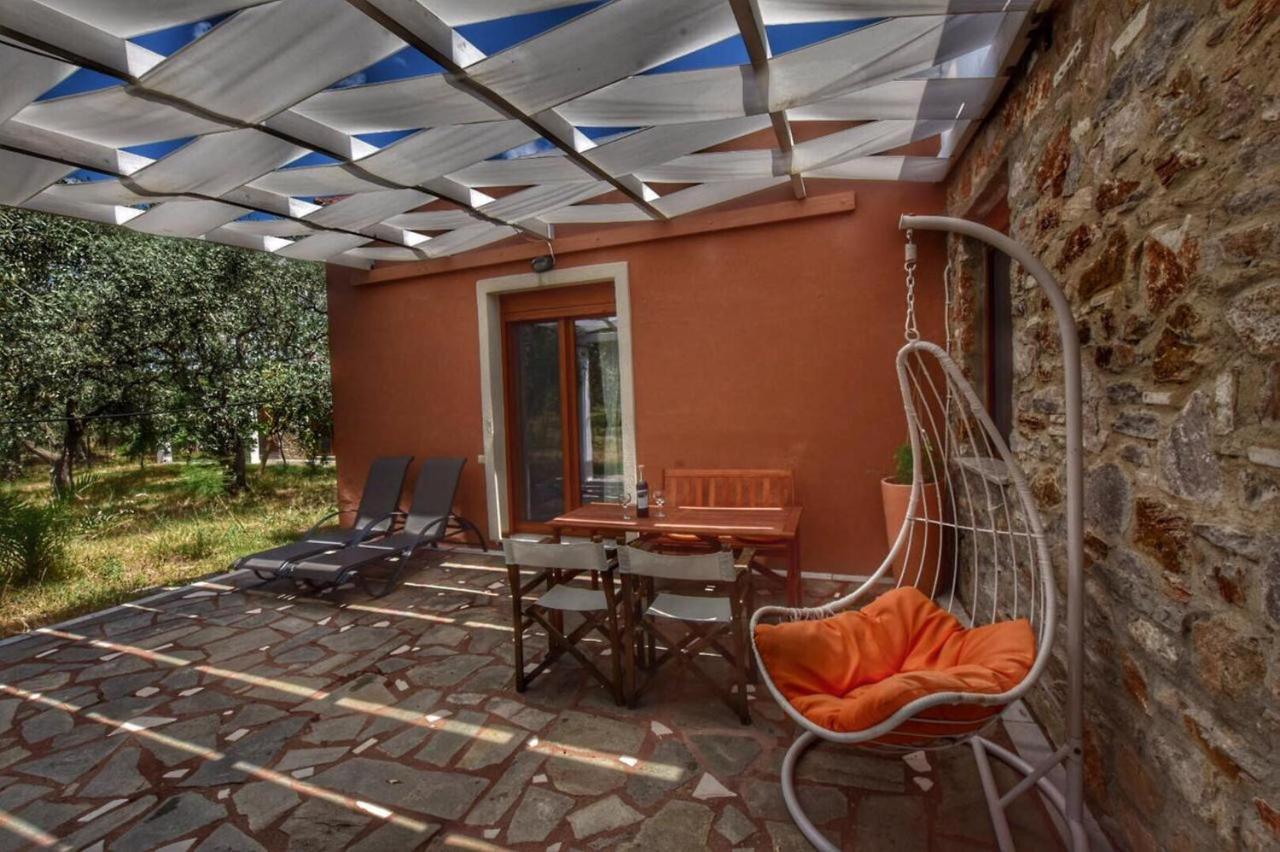 Elea Stone Houses in organic quiet olive grove, Prinos, Thassos Exterior foto