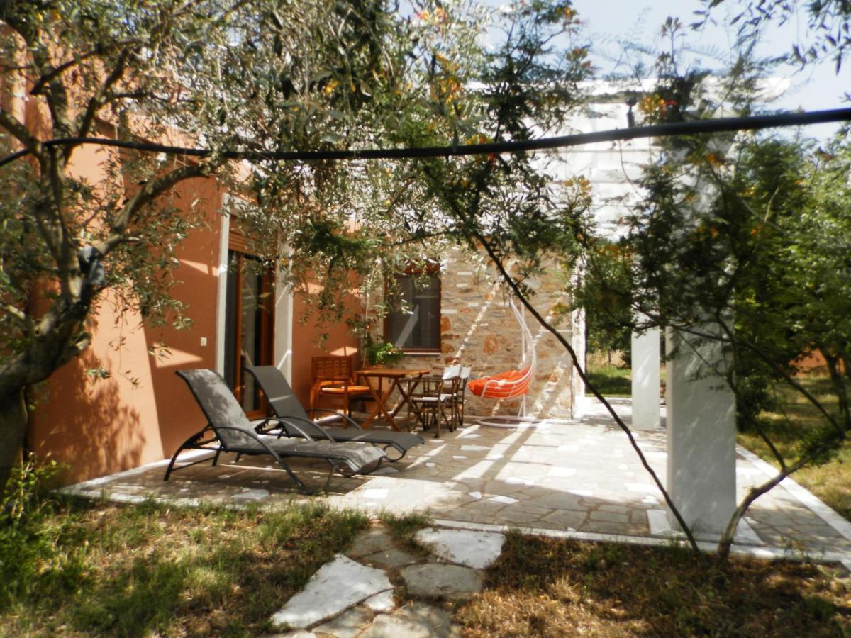 Elea Stone Houses in organic quiet olive grove, Prinos, Thassos Exterior foto