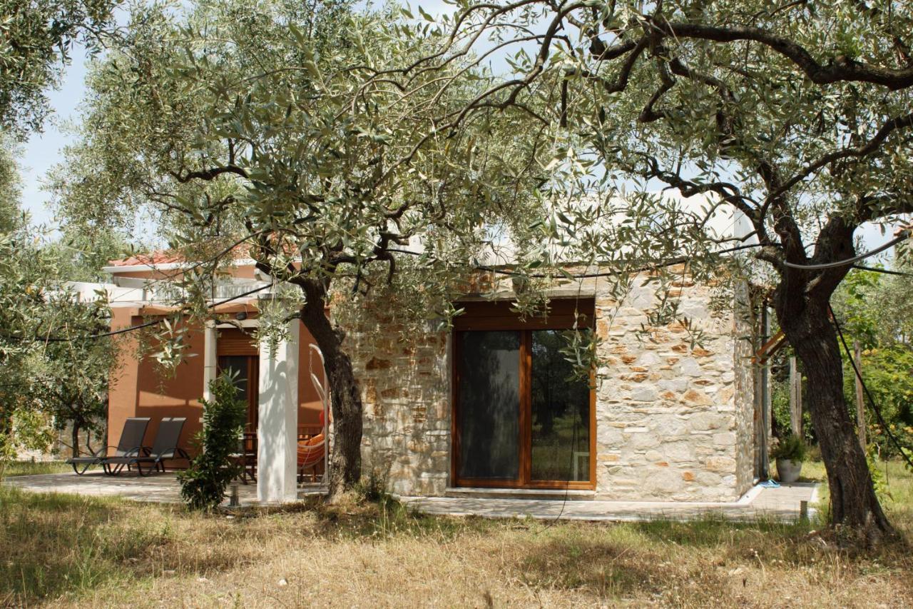 Elea Stone Houses in organic quiet olive grove, Prinos, Thassos Exterior foto