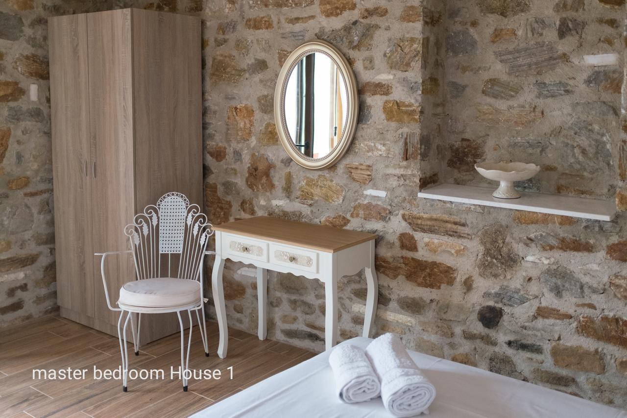 Elea Stone Houses in organic quiet olive grove, Prinos, Thassos Exterior foto